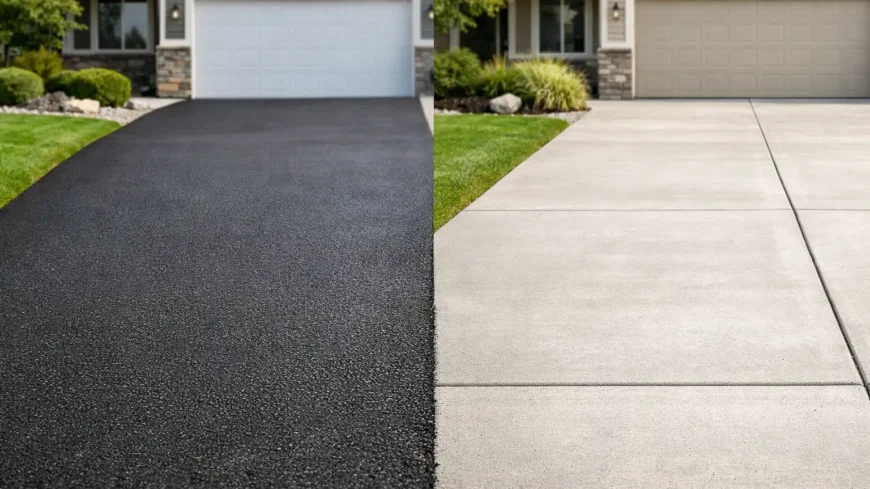 Asphalt Versus Concrete Driveway
