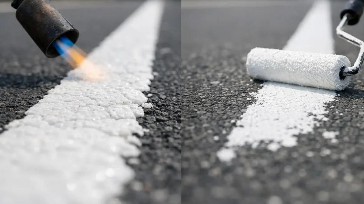 Thermoplastic vs Painted Lines: Which Lasts?