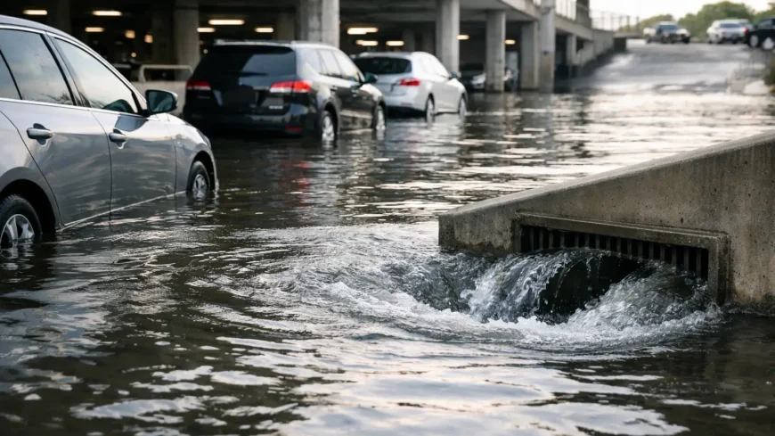 Flooded Car Park Case Study: Built to Drain