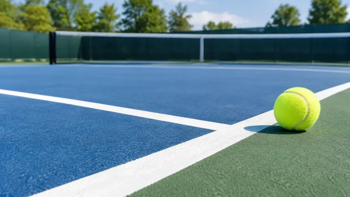 Tennis Court Line Marking That Stays Clear